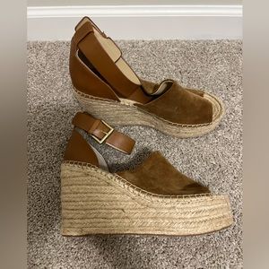 Marc Fisher Suede Wedges